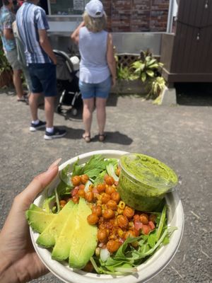 Gaucho Bowl on greens  at Fresh Bite - Food Truck in Hanalei