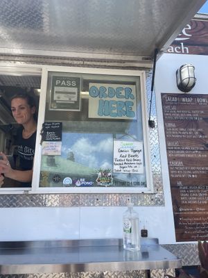 Summer specials// order window  at Fresh Bite - Food Truck in Hanalei