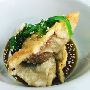 seitan gyoza at Frida in Port De Sagunt