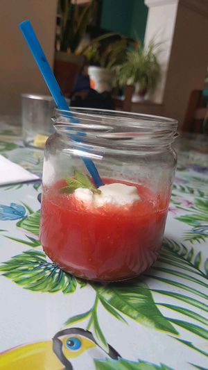 aardbeiensoep at Frida in Port De Sagunt