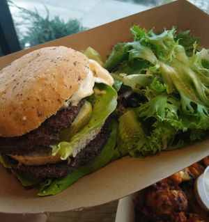 Better Burger - patty and sauce was good! at goodbeet in Haddon Township