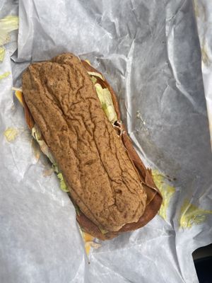 I promise the hoagie was delicious! Not the best pic… sorry   at goodbeet in Haddon Township