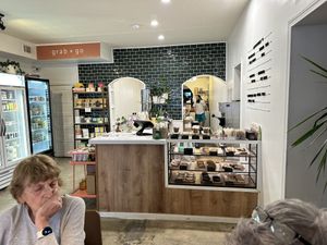 Everything from their kitchen is organic. The Marketplace (on the left) might not be, but has interesting, good food & drinks    at goodbeet in Haddon Township