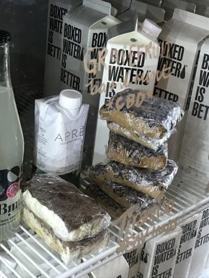 Stuff in the fridge - tiramisu and cookie dough at goodbeet in Haddon Township