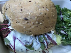 Heart Beet Burger at goodbeet in Haddon Township