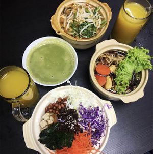 Leicha at Vege Pot 素砂煲 in Central Singapore