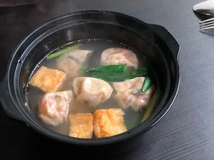 Soup dumplings at Vege Pot 素砂煲 in Central Singapore