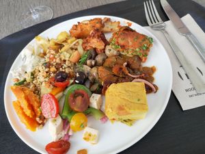 vegan dish at Noordoever in Leuven