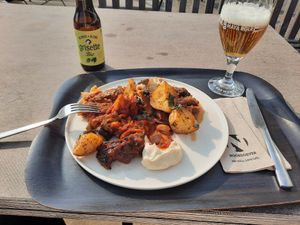 Vegan buffet at Noordoever in Leuven