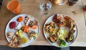 Koud en warm buffet
Zelfgemaakt sap at Noordoever in Leuven