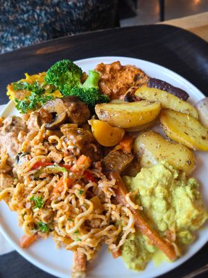 Variety from buffet at Noordoever in Leuven