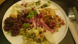 Raw buffet choice at Noordoever in Leuven