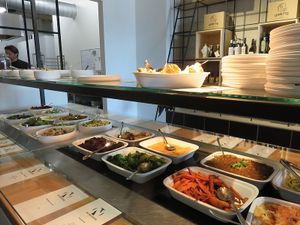 part of buffet at Noordoever in Leuven