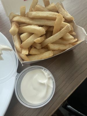 Classic fries with Belgian sauce   at Lord of the Fries - Flinders Street in Melbourne