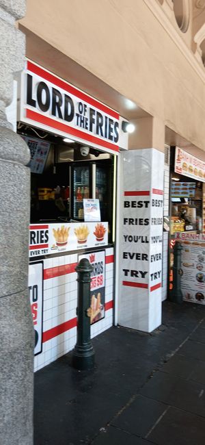 One of two Branches at Flinders Street Station. The other branch is on the Swanston Street concourse. at Lord of the Fries - Flinders Street in Melbourne
