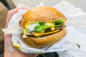Chicken Burger at Lord of the Fries - Flinders Street in Melbourne