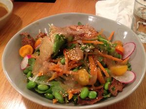 Haru salad (big!) at Grasshopper - Dundas St in Toronto