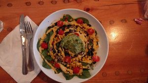 Vegan Burrito Bowl at Oak House in Newmarket