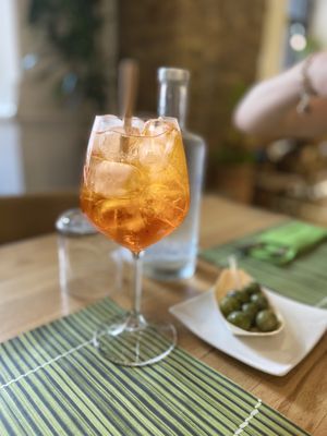 Aperol Spritz  at Vitto Pitagorico in Naples