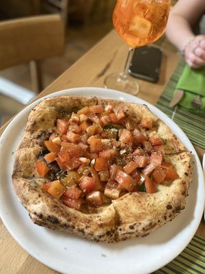 Bruschetta Pizza  at Vitto Pitagorico in Naples