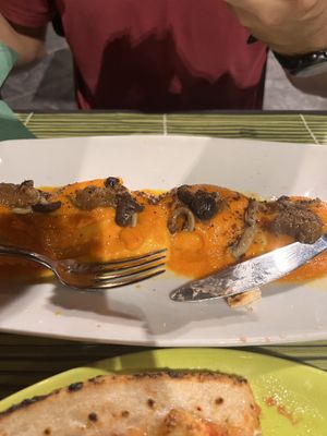 Raviolis veganos  at Vitto Pitagorico in Naples