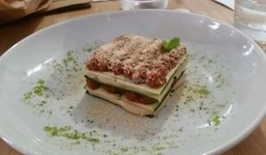 Raw Lasagna at Vitto Pitagorico in Naples