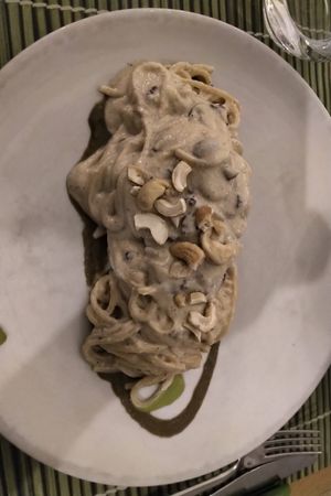 Spaghetti Van Gogh at Vitto Pitagorico in Naples