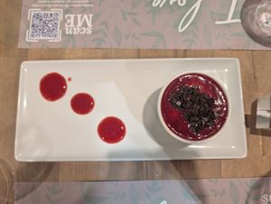 Panna cotta & frutti die bosco at Vitto Pitagorico in Naples
