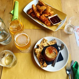 Moussaka & my fav dish  at Vitto Pitagorico in Naples