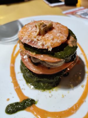 Vegan Caprese at Vitto Pitagorico in Naples