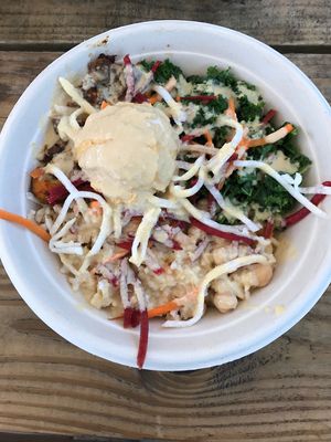 Mediterranean Bowl is soooo yummy at Della Bowls in Miami