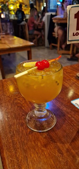 Passion Fruit Kombucha at Los Amigos in Flores