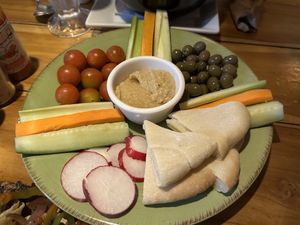 Hummus  at Los Amigos in Flores