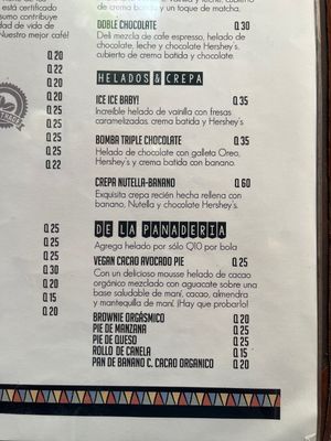 Vegan avocado pie  at Los Amigos in Flores