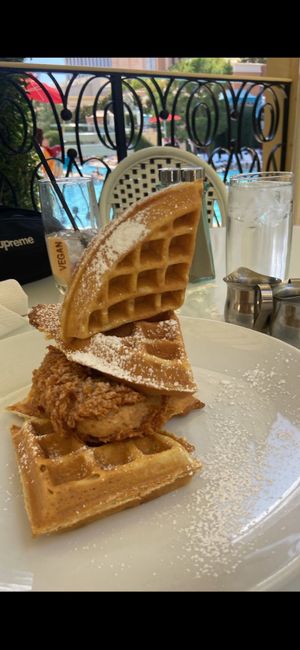 Chicken and waffles   at Wynn Hotel - Tableau in Las Vegas