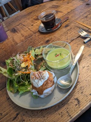 Muffin set at k u p u in Shunan