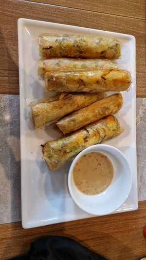 Fried Springrolls- big portion at Buddha Belly in Cat Ba