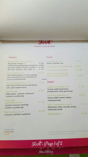 breakfast menu page 4 at Mr & Mrs Feelgood in Vienna