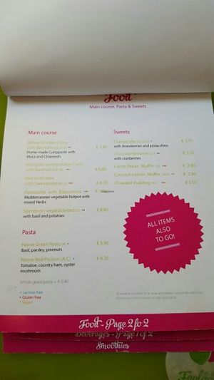 breakfast menu page 5 at Mr & Mrs Feelgood in Vienna