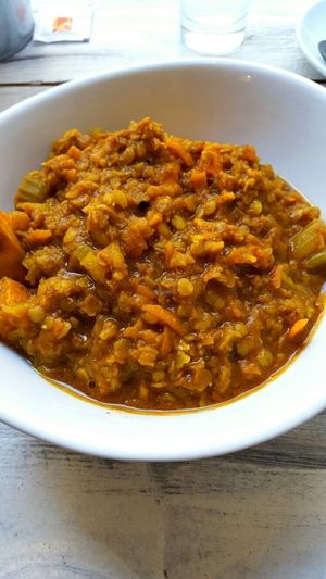 Red lentil stew with sweet potato at Mr & Mrs Feelgood in Vienna