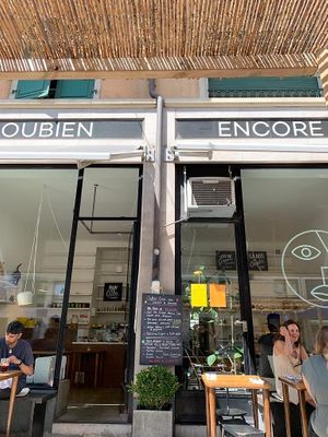 Front of the restaurant at Ou Bien Encore in Geneva