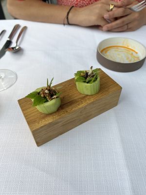 Cucumber appetiser   at De Poorterij in Elen