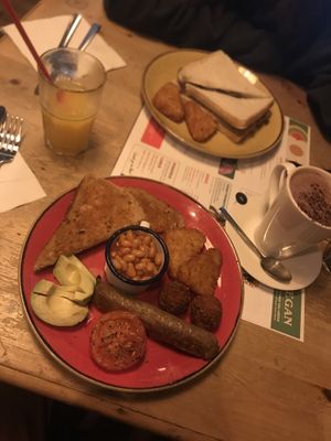Vegan Breakfast and Vegan Sausage Butty at Lounges - Cappello Lounge in Newcastle-under-lyme