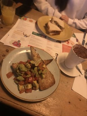 Vegan Avocado Breakfast, Vegan Hot Chocolate at Lounges - Cappello Lounge in Newcastle-under-lyme