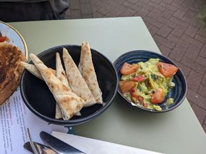 Edamame bean hummus from the tapas menu at Lounges - Cappello Lounge in Newcastle-under-lyme