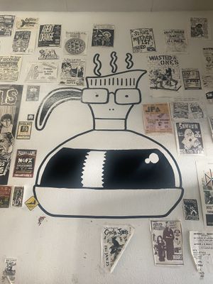 Milo (Descendants Band Reference) Coffeepot Wall Art  at Rad Coffee in Upland