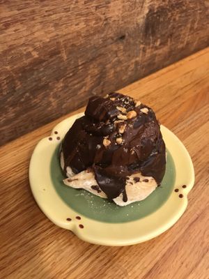 (Vegan) Nutella cinnamon roll  at Cedar Ridge Cafe & Bakery in Maplewood