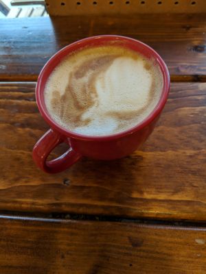 Oat milk latte at Cedar Ridge Cafe & Bakery in Maplewood