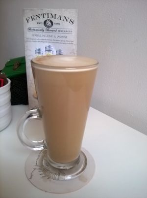 Gingerbread latte at Roots Cafe in South Shields