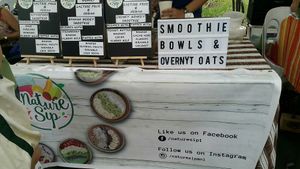 "Nature sip" at Legazpi Sunday Market in Makati